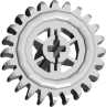 Technic Gear 24 Tooth Crown Type 3